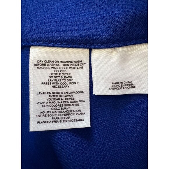 Black Label by Evan-Picone Straight-Leg Career Pants True Cobalt Blue Size 4 - Picture 5 of 11